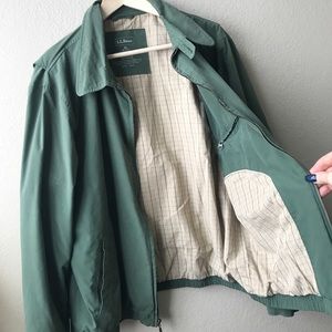 L.L. Bean men’s jacket lightweight olive green